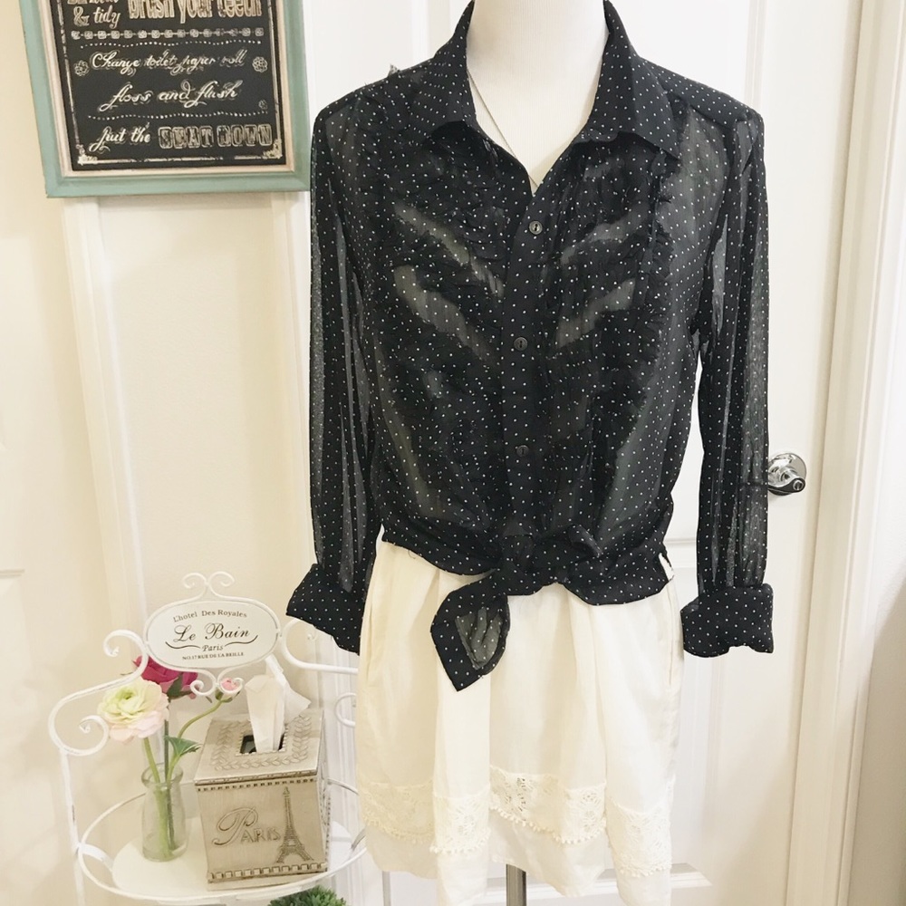 Free people boho chiffon tunic blouse